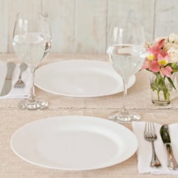 PRATO RASO OPALINE MENU 24CM - CX 24 UNIDADES