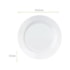 PRATO RASO OPALINE MENU 24CM - CX 24 UNIDADES