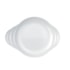 PRATO SOBREMESA VIDRO NADIR OPALINE BLANC 19CM - CX 24 UNIDADES