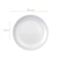 PRATO SOBREMESA VIDRO NADIR OPALINE BLANC 19CM - CX 24 UNIDADES