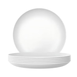PRATO SOBREMESA VIDRO NADIR OPALINE BLANC 19CM - CX 24 UNIDADES