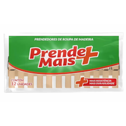 Prendedor De Roupa De Madeira 50x12 Mais