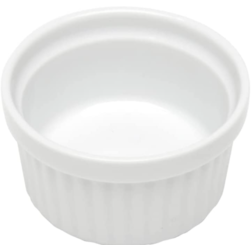 Ramequim De Porcelana Classic Branca Coliseu