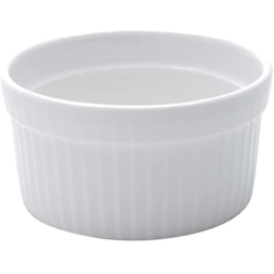Ramequim De Porcelana Classic Branca Coliseu