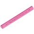 Regua 30cm Flexivel Neon Rosa Waleu