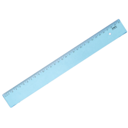 Regua 30cm New Line Azul Waleu