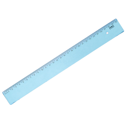 Regua 30cm New Line Azul Waleu