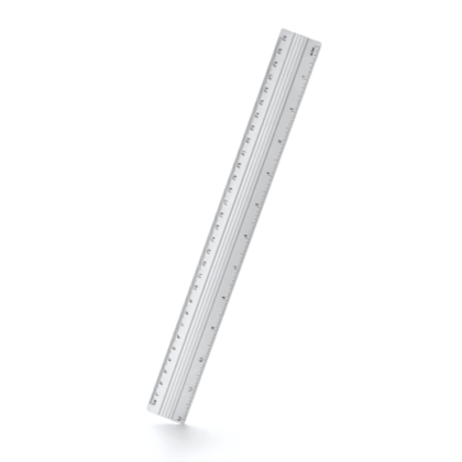Regua De Aluminio 30cm Leo E Leo