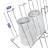 Secador Copos 30 Lugares Niquelart 127