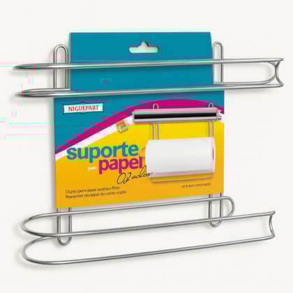 Suporte Papel 2 Rolos CR Niquelart