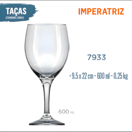 Taca Imperatriz Degustacao 600ml Nadir