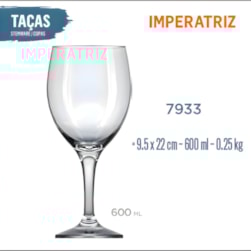 TACA IMPERATRIZ DEGUSTACAO NADIR 7933 - CX 6 UNIDADES