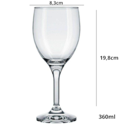 Taca Vinho 360ml  Nadir