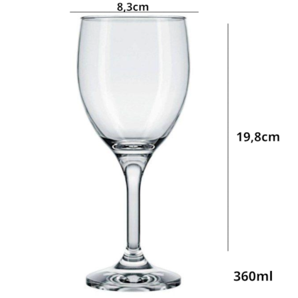 Taca Vinho 360ml  Nadir