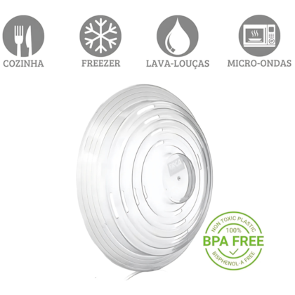 Tampa De Micro Ondas 25,7cm Ercaplast