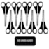 TESOURA ESCOLAR BLACK INOX LEO E LEO 4195 - CX 12 UNIDADES