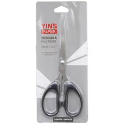 Tesoura Multiuso Inox 6,5 16cm Yins