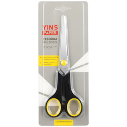 Tesoura Multiuso Inox 7 Color Yins