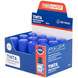 Tinta Para Marcador Permanente Azul 20ml Yins