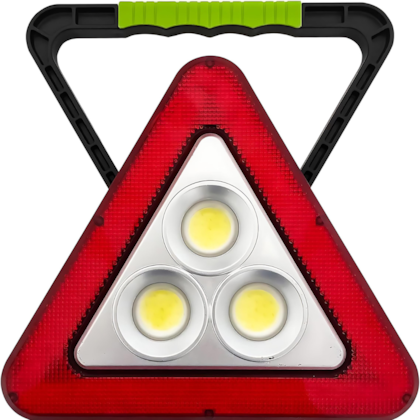 Tr¿ngulo Sinalizador Carro Acampamento Energia Solar Led