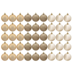 TUBO 45 BOLAS NATAL CHAMPAGNE 45CM CASAMBIENTE NATAL075