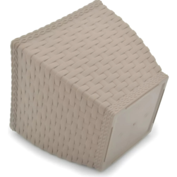 Vaso Cachepo Rattan Medio Quadrado Palha Injeplastec 644r