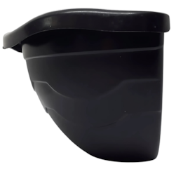 Vaso De Parede De Canto Preto Injeplastec