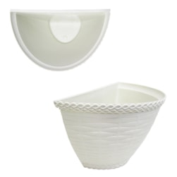 Vaso De Parede Rattan Marmore Injeplastec 528r