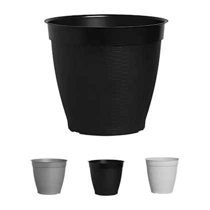 Vaso Redondo Vime c/Borda Reta Cerâmica 30L – Plasnew