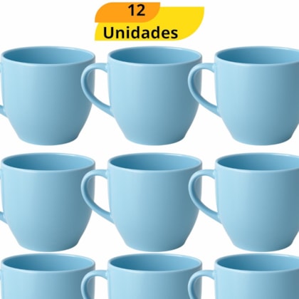 XICARA CHA 170ML AZ RR 706 - CX 12 UNIDADES