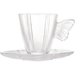 Xicara De Cafe C/pires Butterfly 80ml Coliseu
