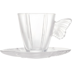 Xicara De Cafe C/pires Butterfly 80ml Coliseu 91472