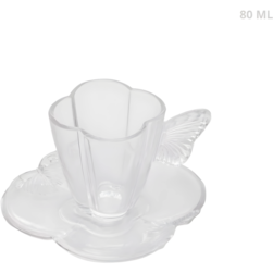 Xicara De Cafe C/pires Butterfly 80ml Coliseu 91472
