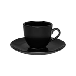 Xicara De Cha 200ml C/pires Black Oxford 3774