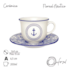 Xicara De Cha C/pires 200ml 15cm Nautico Oxford